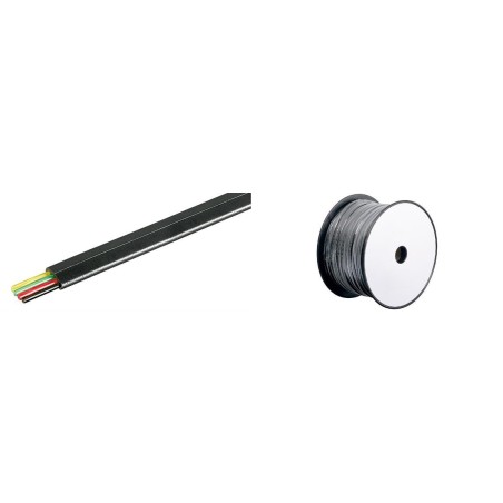 Goobay 100m Bulk Phone Cable - High Quality Black Cable for Reliable Connections